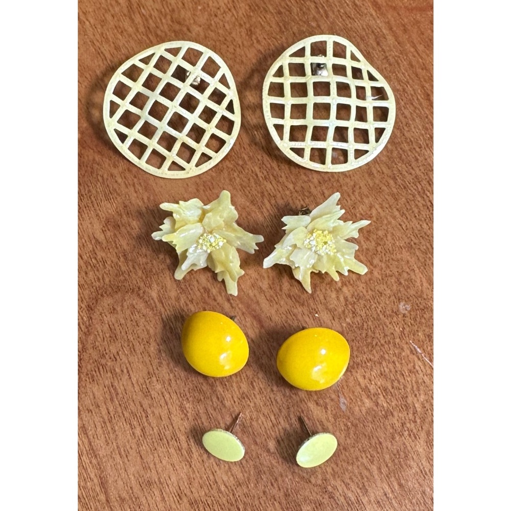 "It was all yellow..." Pierced Earring Collection